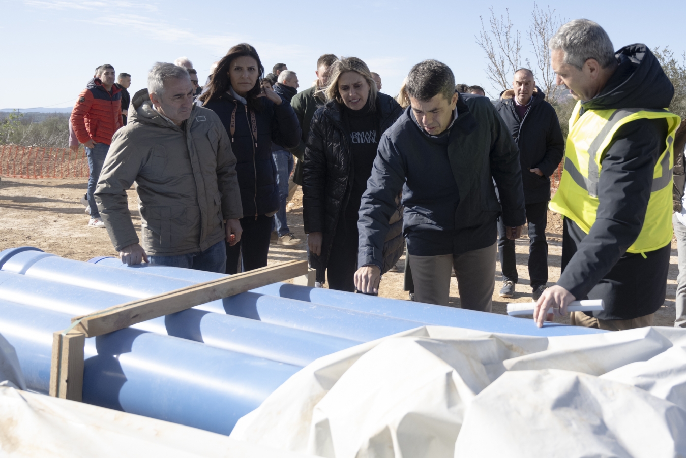 Marta Barrachina i Carlos Mazón reafirmen el seu front comú per a garantir el proveïment d'aigua potable a la província de Castelló