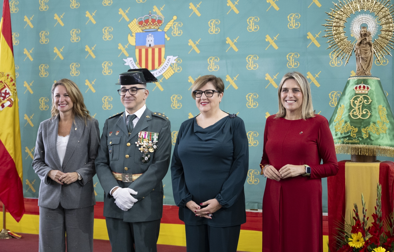 Marta Barrachina agraïx la labor diària i el compromís de la Guàrdia Civil amb la província de Castelló en la festivitat de la seua patrona