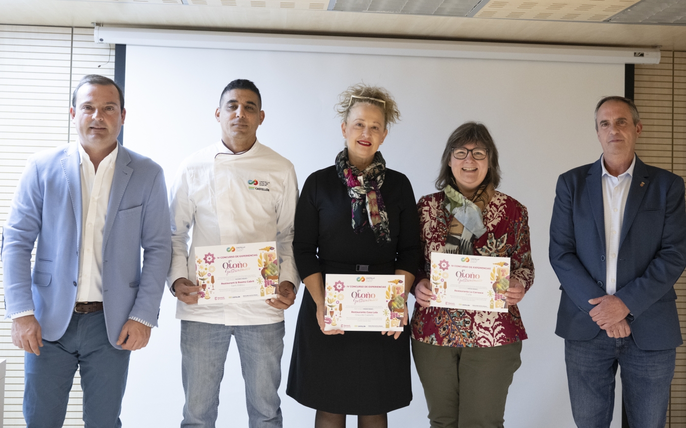 La Diputación de Castellón reconoce la calidad y creatividad de los participantes en la IV edición de Otoño Gastronómico Castelló Ruta de Sabor